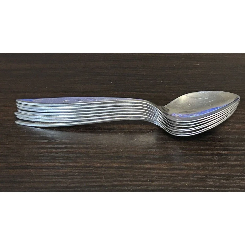 Oneida Royal Harvest Soup Spoons Set of 7 Stainless William Rogers Premier
